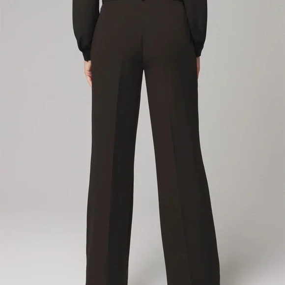 WHBM Petite Luna Wide Leg Trousers Black Women’s Size 0 - Picture 3 of 7